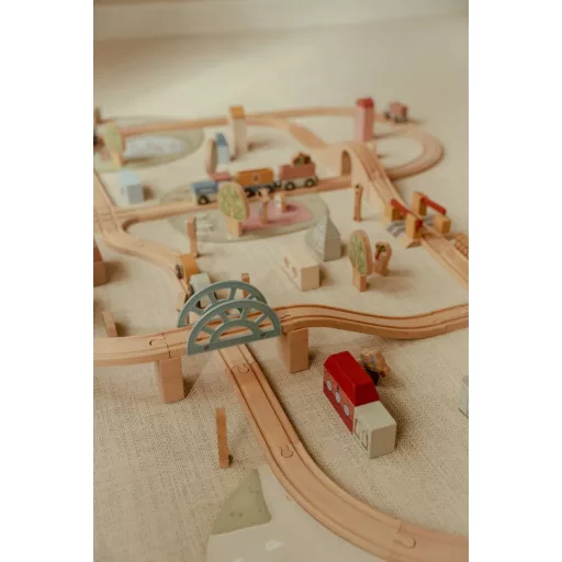 Little Dutch vasút szett CSOMAGOLÁSSÉRÜLT2