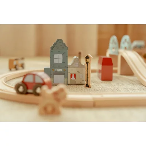 Little Dutch vasút szett CSOMAGOLÁSSÉRÜLT2