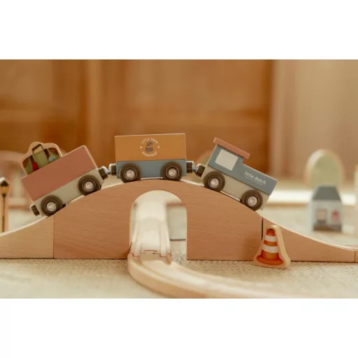 Little Dutch vasút szett CSOMAGOLÁSSÉRÜLT2