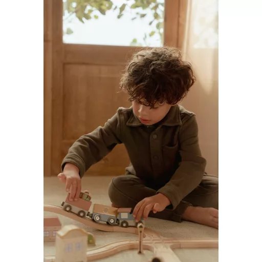 Little Dutch vasút szett CSOMAGOLÁSSÉRÜLT2