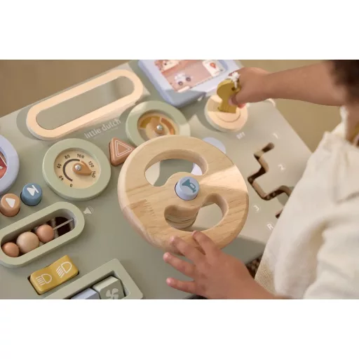 Little Dutch fa montessori kormánykerék CSOMAGOLÁSSÉRÜLT