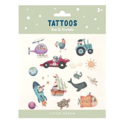Little Dutch tetováló matricák - Jim és barátai
