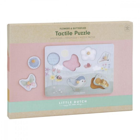 Little Dutch tapintós puzzle virágok&pillangók