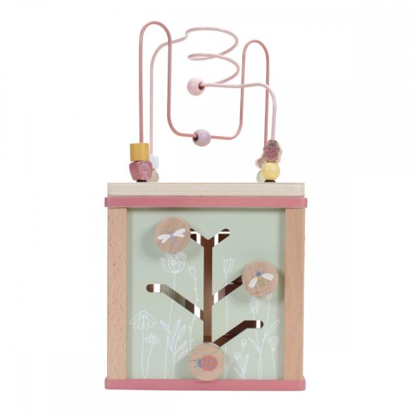 Little Dutch készségfejlesztő kocka - pink FSC