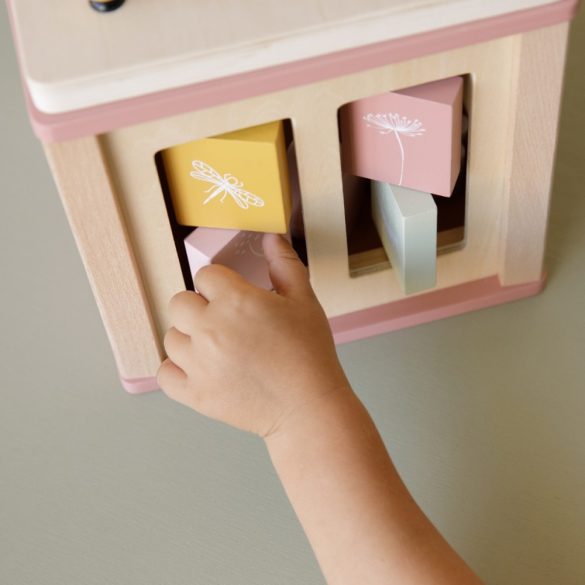 Little Dutch készségfejlesztő kocka - pink FSC