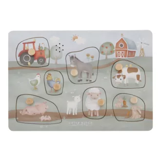 Little Dutch hangos puzzle - Little Farm CSOMAGOLÁSSÉRÜLT