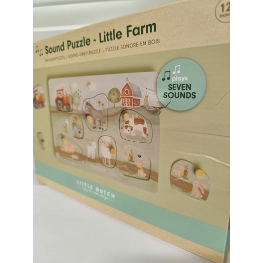 Little Dutch hangos puzzle - Little Farm ÚJRACSOMAGOLT