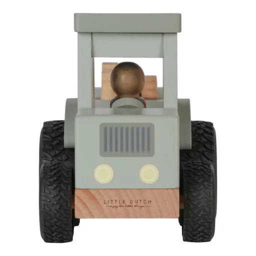 Little Dutch traktor utánfutóval - Little Farm CSOMAGOLÁSSÉRÜLT