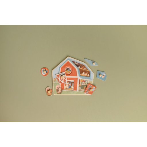 Little Dutch fa formabeillesztő puzzle - Little Farm