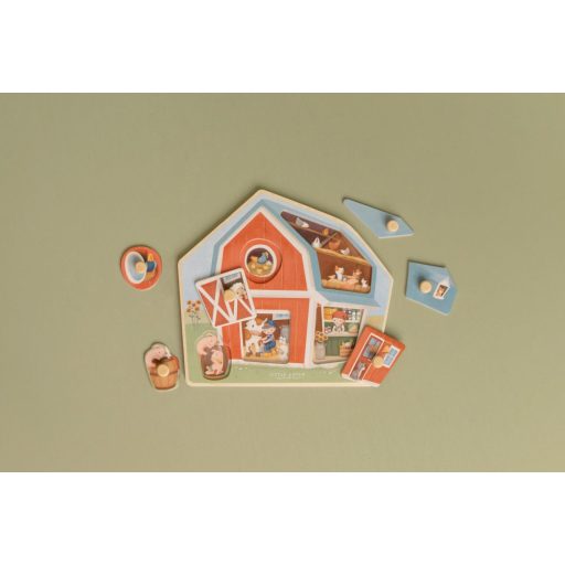 Little Dutch fa formabeillesztő puzzle - Little Farm