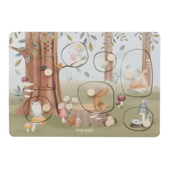   Little Dutch hangos puzzle - Forest Friends CSOMAGOLÁSSÉRÜLT