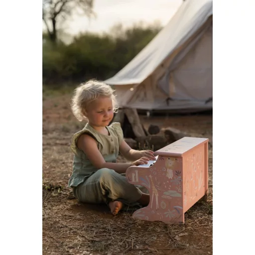 Little Dutch elektronikus zongora pink - Safari Friends