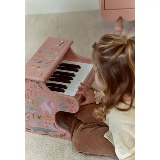 Little Dutch elektronikus zongora pink - Safari Friends