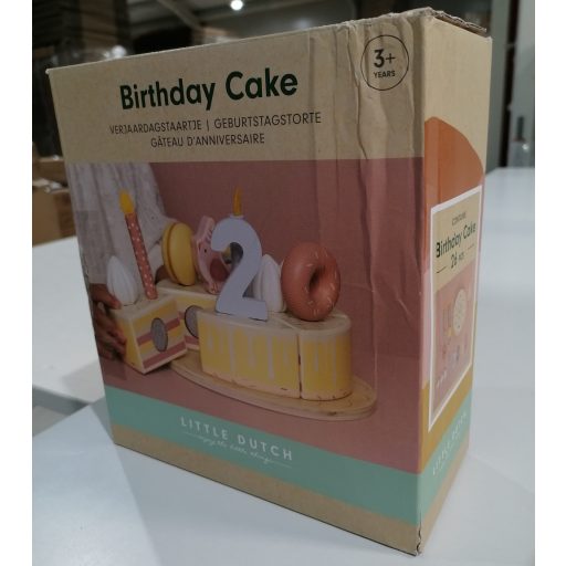 Little Dutch szülinapi torta - pink CSOMAGOLÁSSÉRÜLT