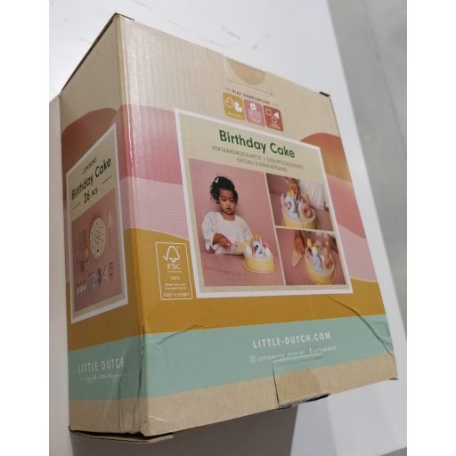 Little Dutch szülinapi torta - pink CSOMAGOLÁSSÉRÜLT
