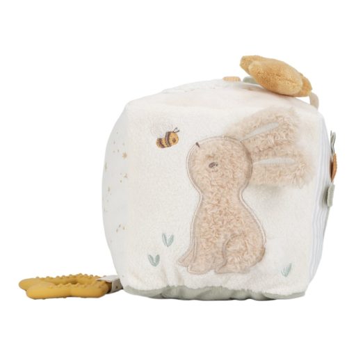 Little Dutch készségfejlesztő plüss kocka - Newborn Naturals