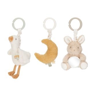   Little Dutch felfűzhető rezgő plüss játék(3db) - Newborn Naturals