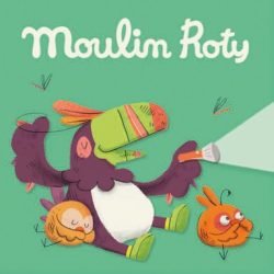 Moulin Roty 3 db lemez dobozban mesevetítőbe - Dzsungel