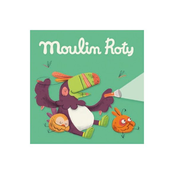 Moulin Roty 3 db lemez dobozban mesevetítőbe - Dzsungel