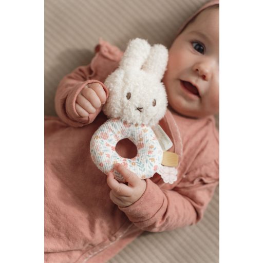 Little Dutch Miffy plüss csörgő - Lucky Blossom