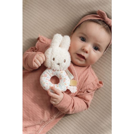 Little Dutch Miffy plüss csörgő - Lucky Blossom