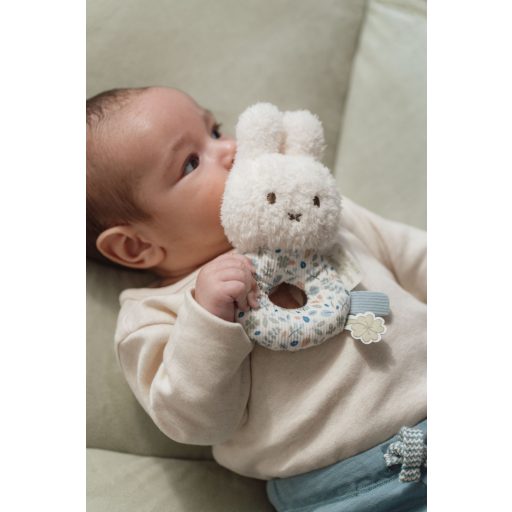 Little Dutch Miffy plüss csörgő - Lucky Leaves