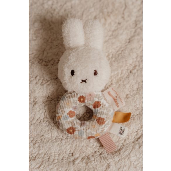 Little Dutch miffy plüss csörgő - vintage kis virágok