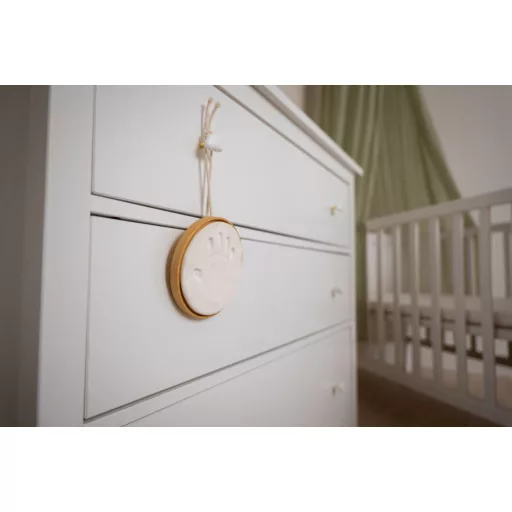 Petit Artichaut kéz- és lábnyomat készítő  fakeretes medál akasztóval