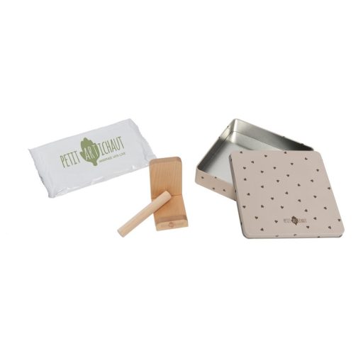 Petit Artichaut kéz- és lábnyomat készítő Baby Box négyzet - Pretty Hearts
