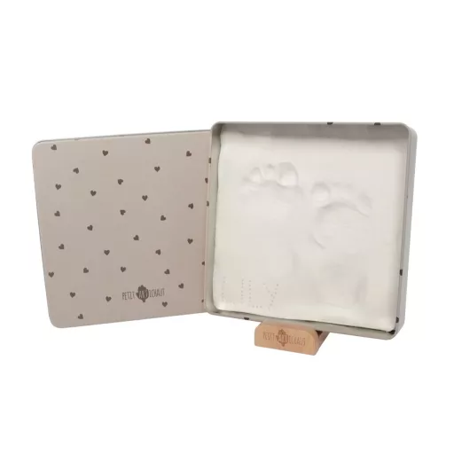 Petit Artichaut kéz- és lábnyomat készítő Baby Box négyzet - Pretty Hearts