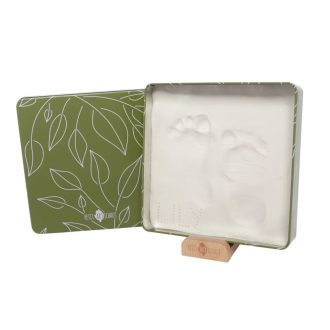   Petit Artichaut kéz- és lábnyomat készítő Baby Box négyzet - Olive Tree