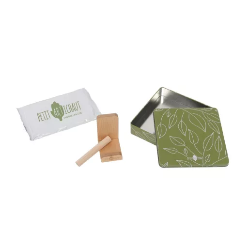 Petit Artichaut kéz- és lábnyomat készítő Baby Box négyzet - Olive Tree