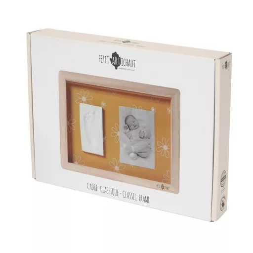 Petit Artichaut kéz- és lábnyomat készítő fényképtartó kerettel - Daisy Ochre 