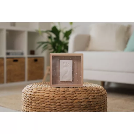 Petit Artichaut kéz- és lábnyomat készítő elegáns fa kerettel  - Pretty Hearts