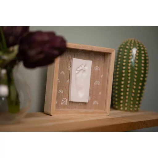 Petit Artichaut kéz- és lábnyomat készítő elegáns fa kerettel - Rainbow