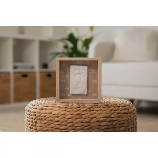 Petit Artichaut kéz- és lábnyomat készítő elegáns fa kerettel - Rainbow