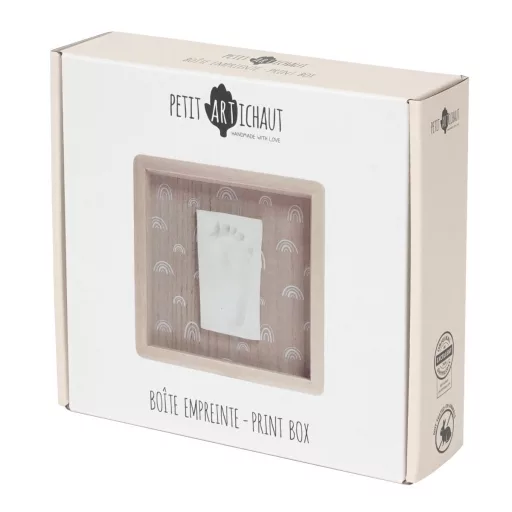 Petit Artichaut kéz- és lábnyomat készítő elegáns fa kerettel - Rainbow