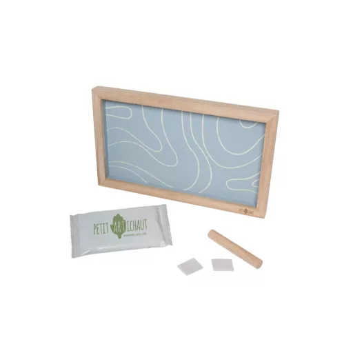 Petit Artichaut dupla kéz- és lábnyomat készítő fényképtartó kerettel - Blue Abstract