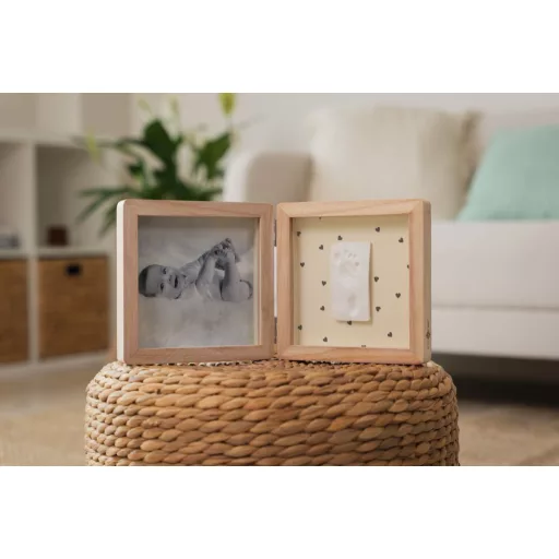 Petit Artichaut kéz- és lábnyomat készítő kinyitható fényképtartó kerettel - Pretty Hearts 