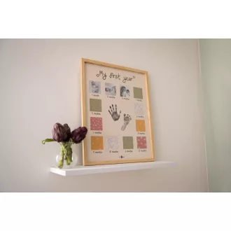   Petit Artichaut kéz- és lábnyomat készítő - "My first year" fényképtartó keret