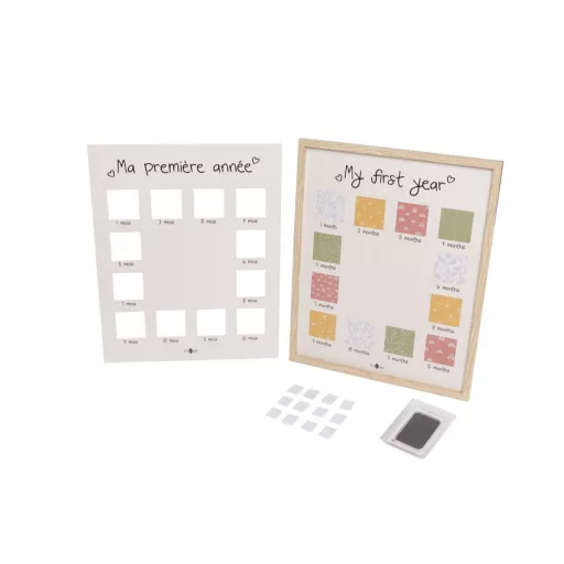 Petit Artichaut kéz- és lábnyomat készítő - "My first year" fényképtartó keret