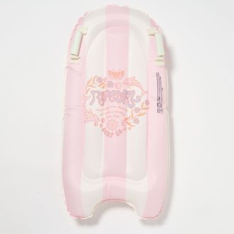   Sunnylife gyerek felfújható szörfdeszka - Dolphin Surf Co Pink Stripe 