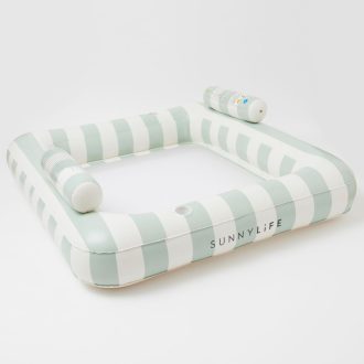   Sunnylife kétszemélyes felfújható úszó függőágy - The Vacay Soft Olive 