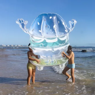   Sunnylife felfújható matrac - Burger Boy The Sea Kids Blue-Lime 