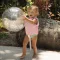 Sunnylife 3D felfújható strandlabda - Cotton Candy Glitter 