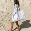 Sunnylife strandtáska - Lazy Days Pink Stripe
