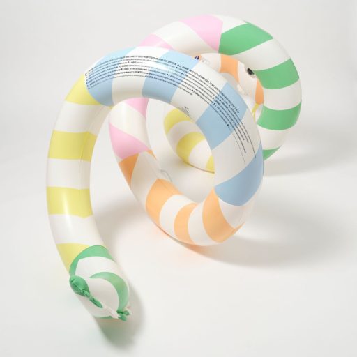 Sunnylife óriás felfújható kígyó -  Poolside Sorbet Stripe 