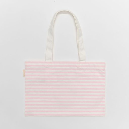 Sunnylife gyerek vászon strandtáska - Strawberry Sunshine Pink Stripe 