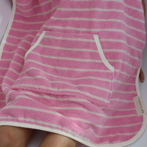 Sunnylife fürdőponcsó - Candy Pink Stripe 