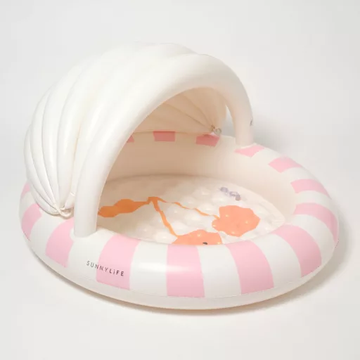 Sunnylife felfújható baba pancsoló árnyékolóval - Cotton Candy Cherry CSOMAGOLÁSSÉRÜLT